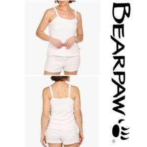 Bearpaw Teddy Bear Pajama Shorts  2-Pc Set  Super Soft Light Pink NWT🆕📦🏃🏻💨